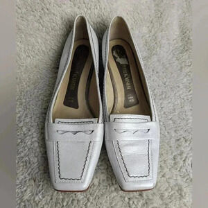 PETER  KAISER Mocassins shoes for women Size 7 US White Glossy (a bit) leather